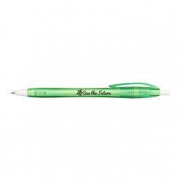 Logo Printed Recycled PET Cougar Ballpoint Pen - Green