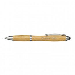Promotional Bamboo Nash Stylus Pen | Custom Wood Barrel Pens