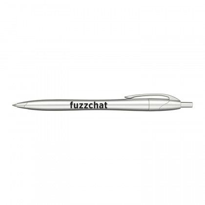 Logo Imprinted Cougar Gel Pen - Silver