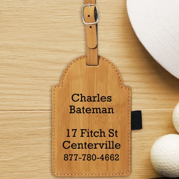 Personalized Golf Luggage Tag