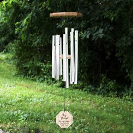 A Thousand Winds Maple Wood Memorial Sonnet Wind Chimes | Poem Garden Gift For Loss
