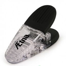 Translucent Power Clips Logo Imprinted - Clear