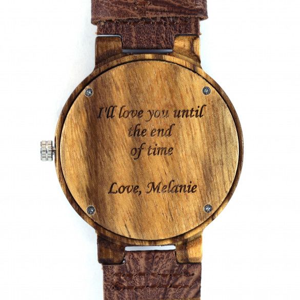 Personalized Wood Watch For Dad | Personalized Bamboo Watches