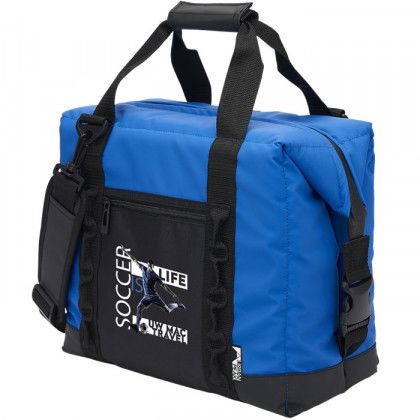 Blue Custom Printed Soft Sided Coolers | Promotional Cooler Bags | 24 Can Custom Urban Peak Cooler Bags