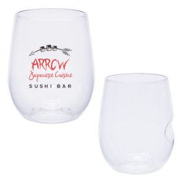 Logo Dishwasher Safe Govino 12oz Wine Cocktail Glass