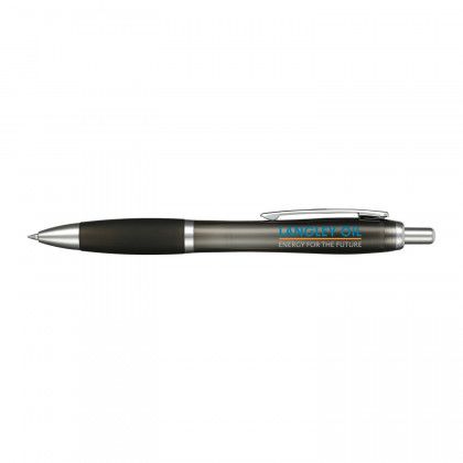 Custom Logo Imprinted Nash Gel Pen - Black