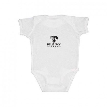 Printed Rabbit Skins White Infant Baby Bodysuit | Custom Baby Apparel