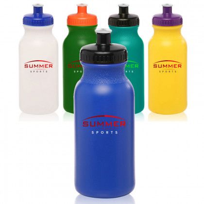 Custom 20 oz Water Bottles with Push Caps