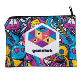 Sublimated Zippered Pouch with Logo