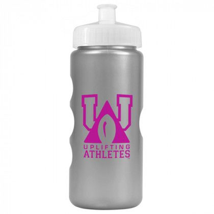 Mini Peak Metalike 22oz Water Bottle-silver