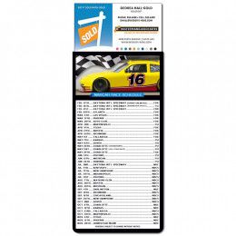 Magna-Card Business Magnet with NASCAR Schedule and Logo