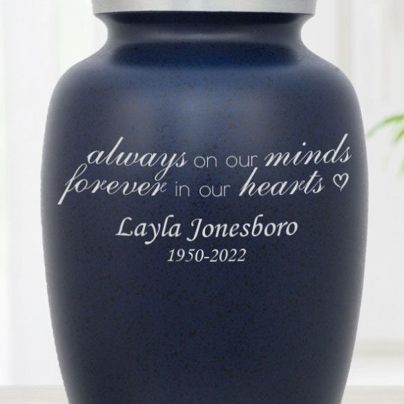 Forever In Our Hearts Personalized Urn for Ashes