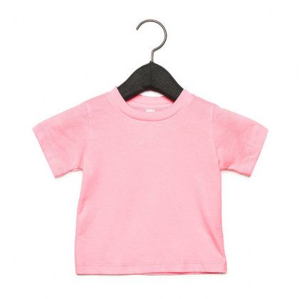 Logo Imprinted Bella + Canvas Infant Jersey T-Shirt - Pink