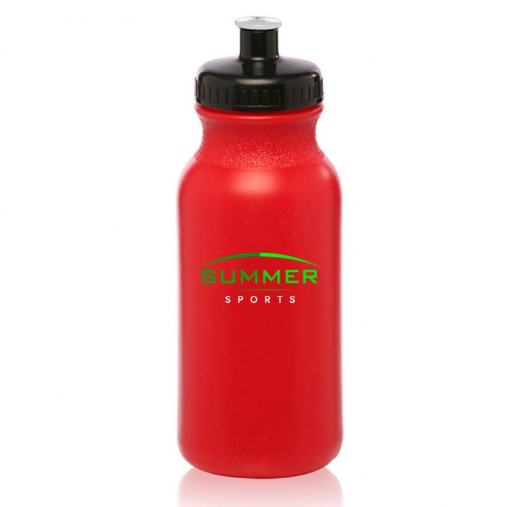 Custom 20 oz Water Bottles with Push Caps