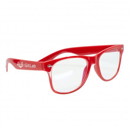 Imprinted Blue Light Blocking Glasses Red