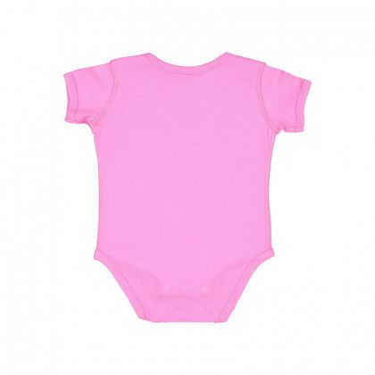 Custom Rabbit Skins Infant Baby Rib Bodysuit - Raspberry