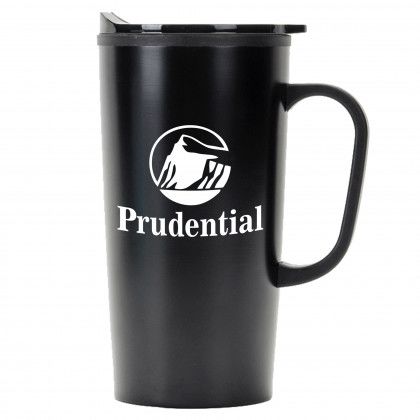 Custom Economy Straight Stainless Steel Travel Mug Black