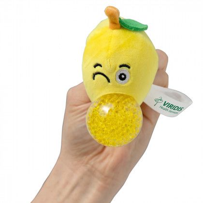 Logo Lemon Squeeze the Day Stress Buster - when squeezed