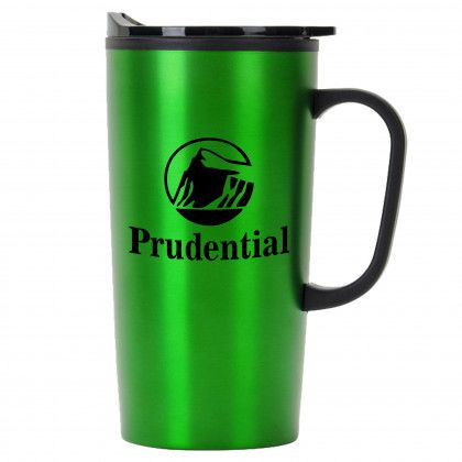 Custom Economy Straight Stainless Steel Travel Mug Green