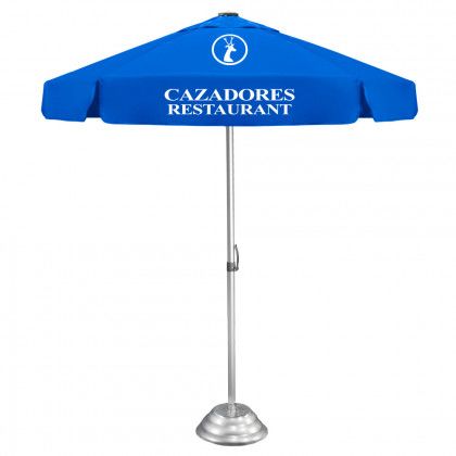 Imprinted The Vented Ultimate Patio Umbrella Royal Blue
