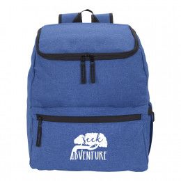 Logo Lunch Break Backpack Cooler Blue