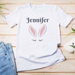 Bunny Ears Personalized Toddler T-Shirt