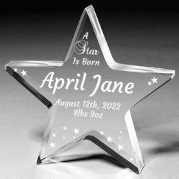 A Star Is Born Personalized Baby Keepsake | New Baby Keepsake Gift