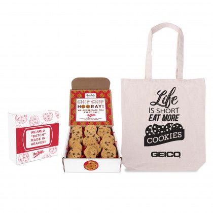 Customized Mrs. Fields Cookie Mailer with Tote