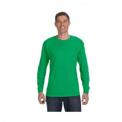 Custom Gildan Heavy Cotton Adult Long Sleeve Irish Green