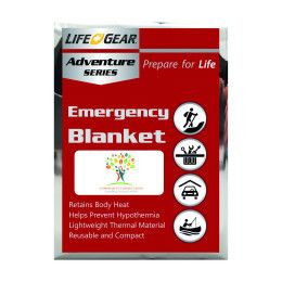 Emergency Blanket with Customized Label
