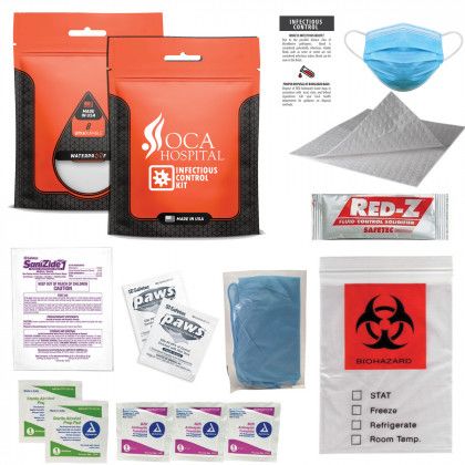 Imprinted Infectious Control Kit 1.0 - Orange Imprinted Infectious Control Kit 1.0 - Orange