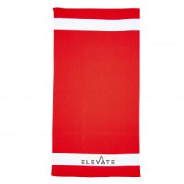 Custom Logo Microfiber Beach Towel Red