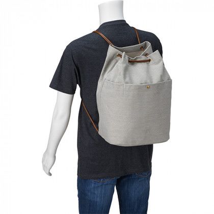 Custom Field & Co. Cotton Canvas Convertible Tote  - backpack view