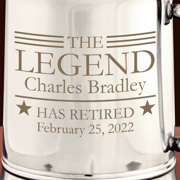 The Legend Has Retired Stainless Steel Beer Stein