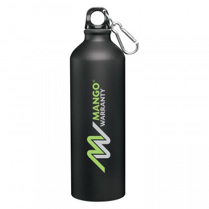 h2go Classic Aluminum Bottle Imprinted - Black
