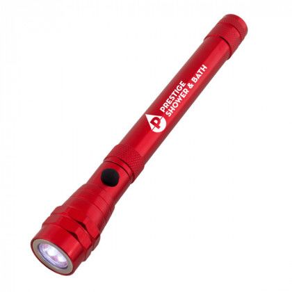 Promotional Telescopic Aluminum Magnetic Flashlight Red