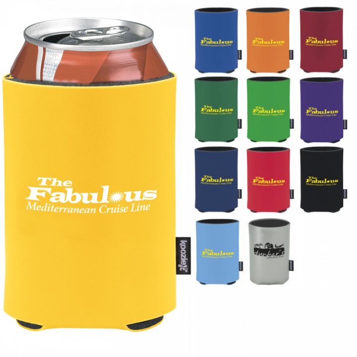 Deluxe Collapsible Koozie Can & Bottle Kooler Custom Imprinted Logos