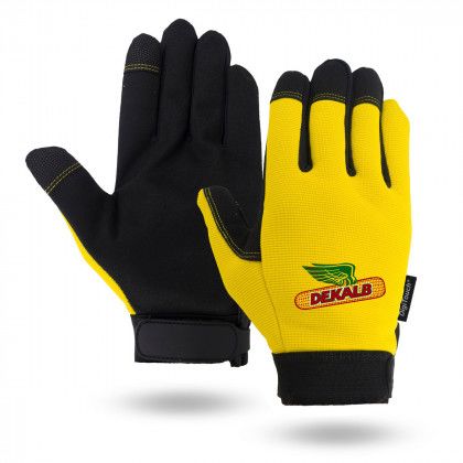 Promo Yellow Touchscreen Mechanics Gloves | Imprinted Gloves