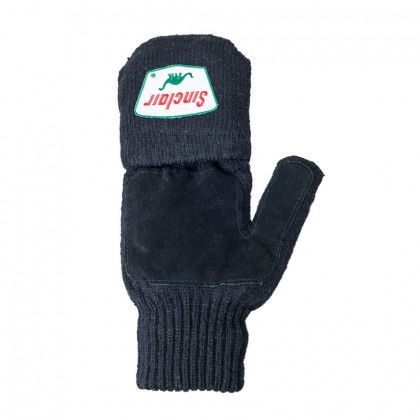 Custom Gray Glomitt Flip Mittens - Mitten view