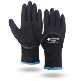 Extreme Winter Lined Palm Dipped Logo Gloves | Custom Work Gloves