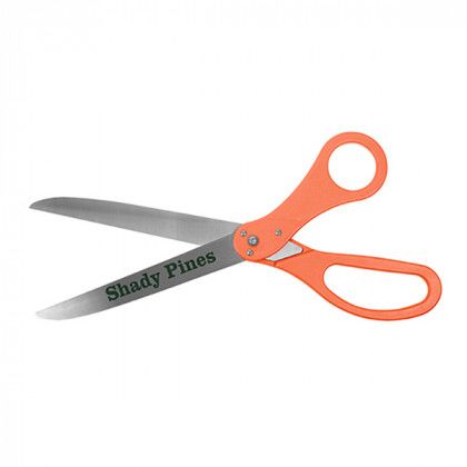 Orange Custom 25 Inch Scissors