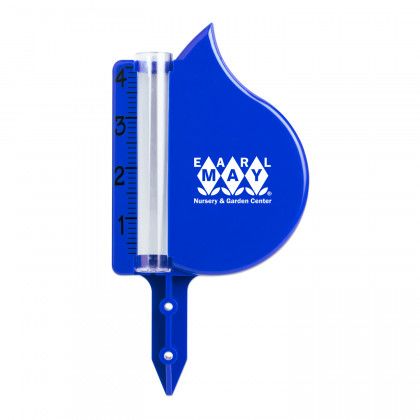 Printed Logo Rain Gauge - Blue