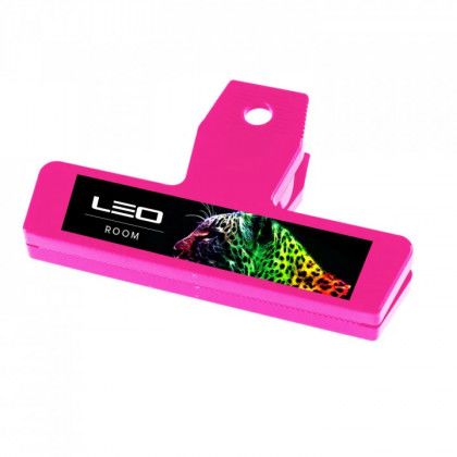 Best Hot Pink Customized Full Color Imprinted 4 Inch Bag Clip for Businesses & Homes