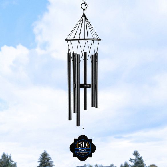 Retirement Personalized Fiji Wind Chimes | Customized Retirement Gift For Coworker