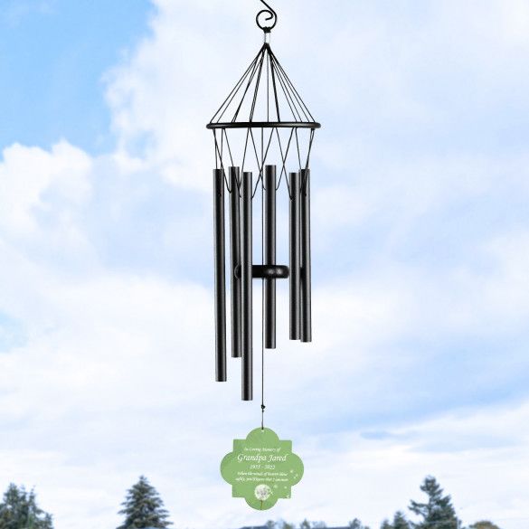 Winds of Heaven Personalized Fiji Wind Chimes | Custom Memorial Wind Chime