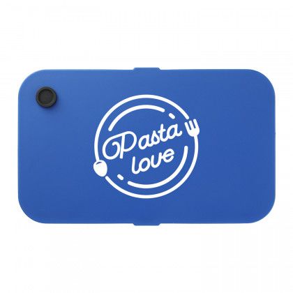 Custom Imprinted Recycled Plastic Bento Box - Blue