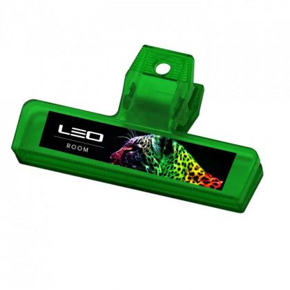 Best Transparent Green Customized Full Color Imprinted 4 Inch Bag Clip for Businesses & Homes