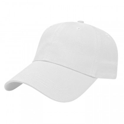 White Custom Sublimated Patch Low Profile Cap