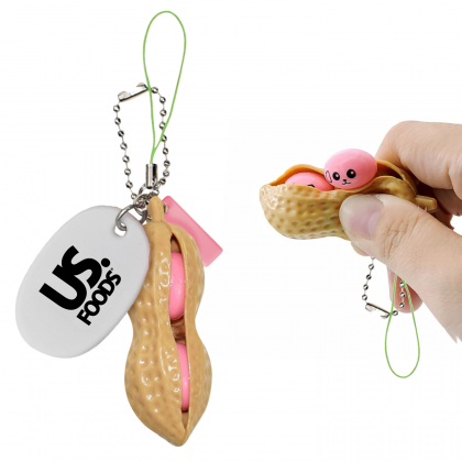 Custom Logo Peanut Fidget Key Chain