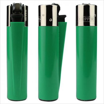 Green Promotional Clipper Lighter